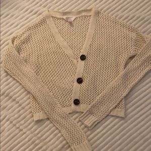 Ivory/cream Knit cardigan